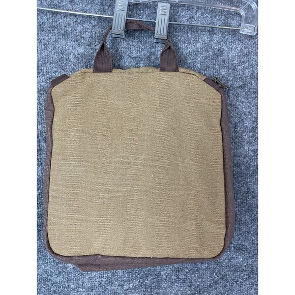 Duck Unlimited Men's Canvas Hanging Toiletry Bag Camel and Brown - Picture 5 of 12